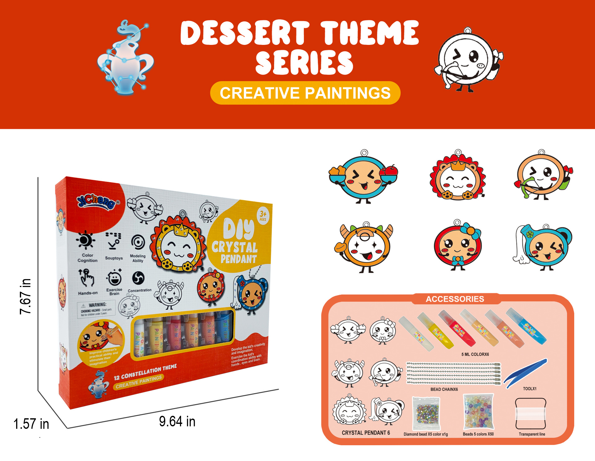 Do-It-Yourself Keyring Painting Kit - SparkleArt