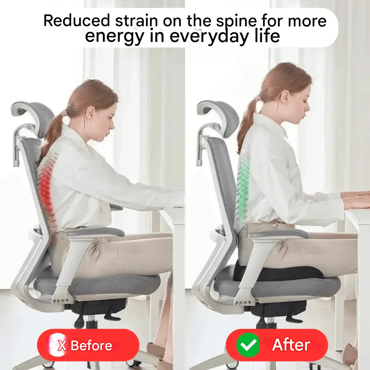 Orthopaedic 4D Seat Cushion - PosturePlus