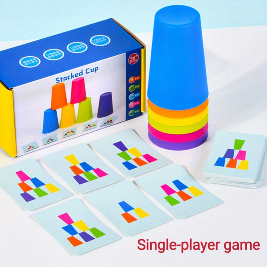 Educational Stacking Cup Puzzle Game - StackSmart