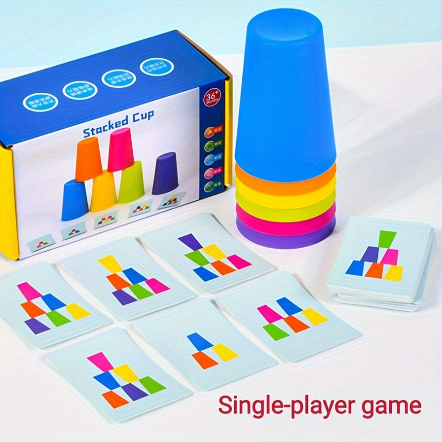 Educational Stacking Cup Puzzle Game - StackSmart