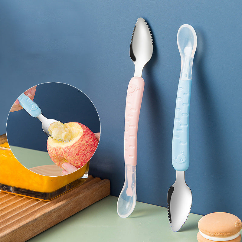 2-in-1 Silicone Baby Spoon - TinyTasties