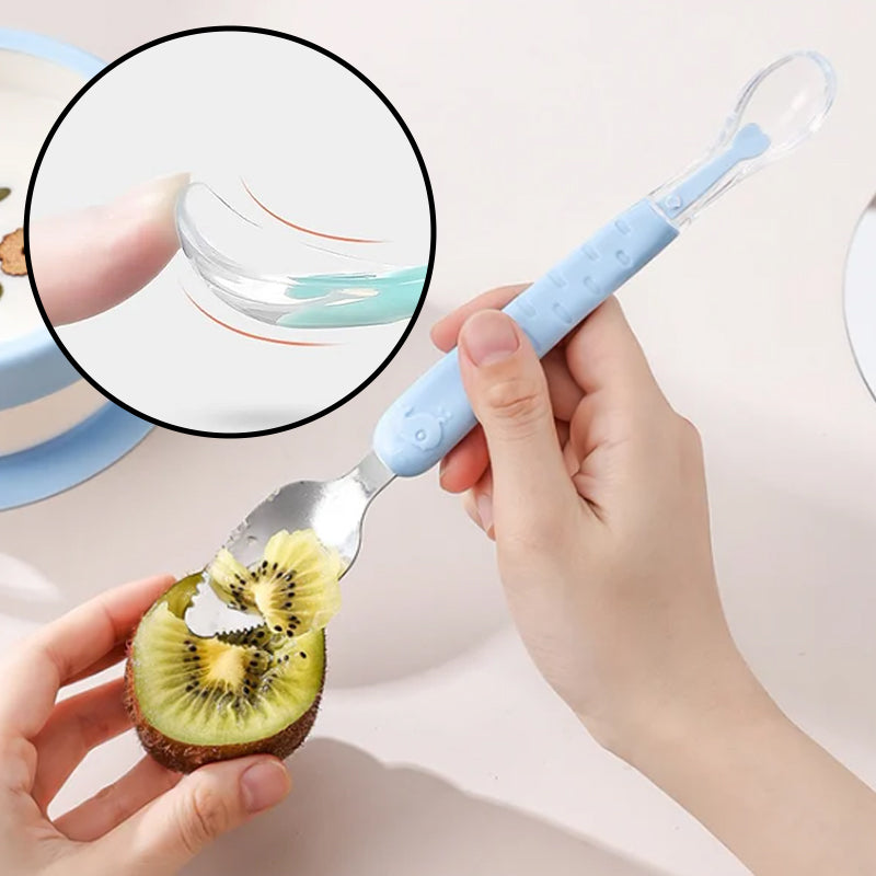 2-in-1 Silicone Baby Spoon - TinyTasties