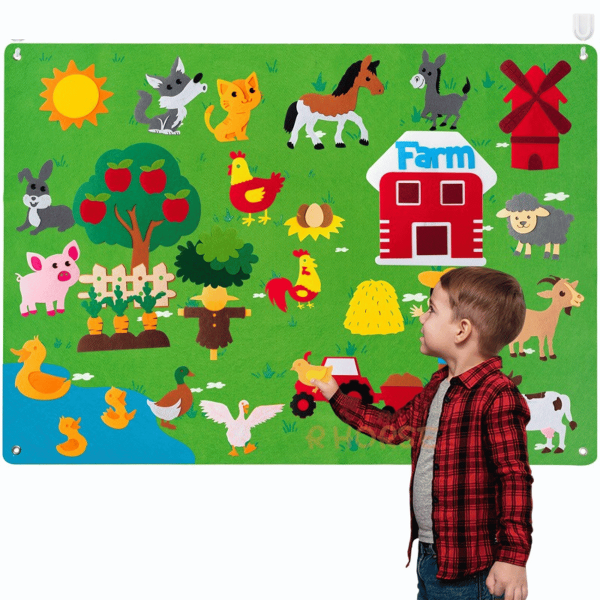 Toddler Felt Playboard - FeltAdventure