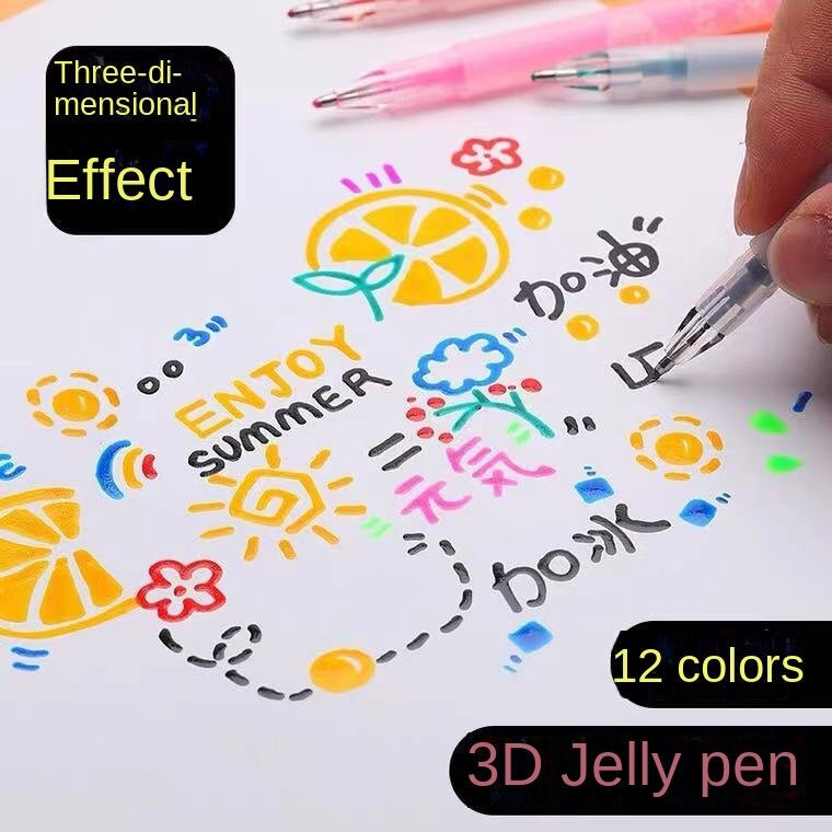 Colourful Gel Pen Set for Creative 3D Designs - 3D ArtPen Set