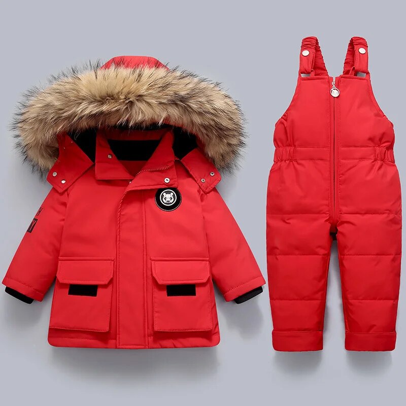 Warm Kids Jacket and Overall Set - Charlie