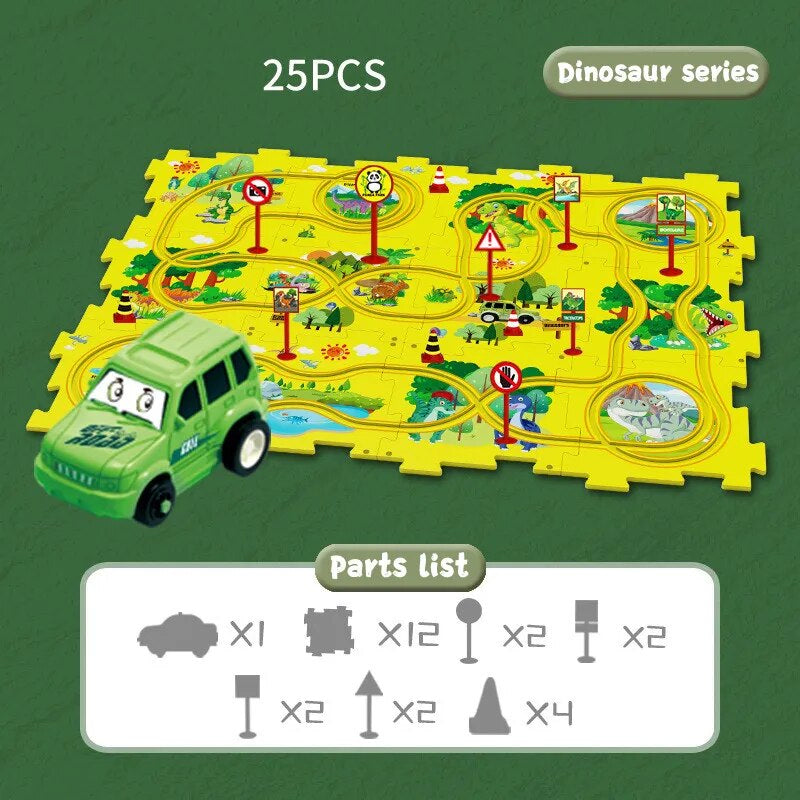 Educational Vehicles Puzzle Set - CleverKids