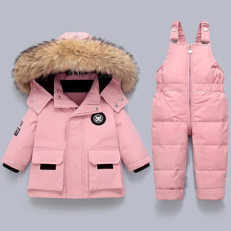 Warm Kids Jacket and Overall Set - Charlie