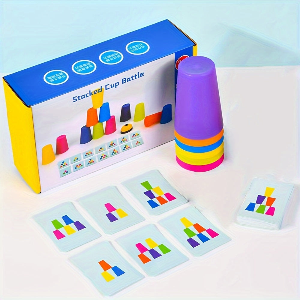 Educational Stacking Cup Puzzle Game - StackSmart