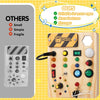 Montessori Toddler Pinboard with 27 LED Lights - BrightMinds