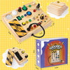 Montessori Toddler Pinboard with 27 LED Lights - BrightMinds