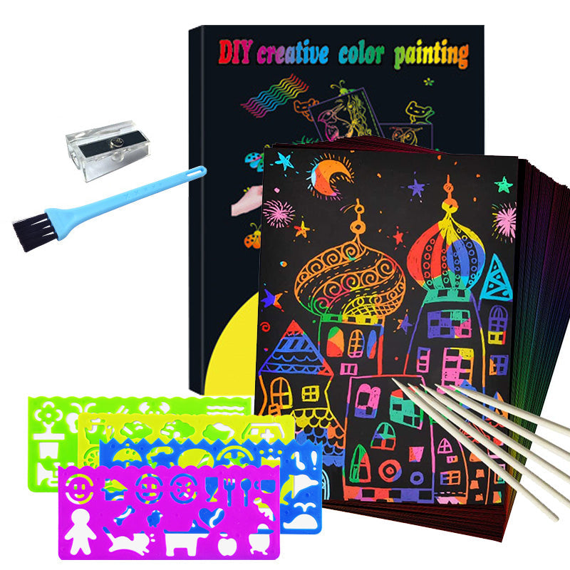 Scratch card set with Magical Rainbow Colors - ColorBurst