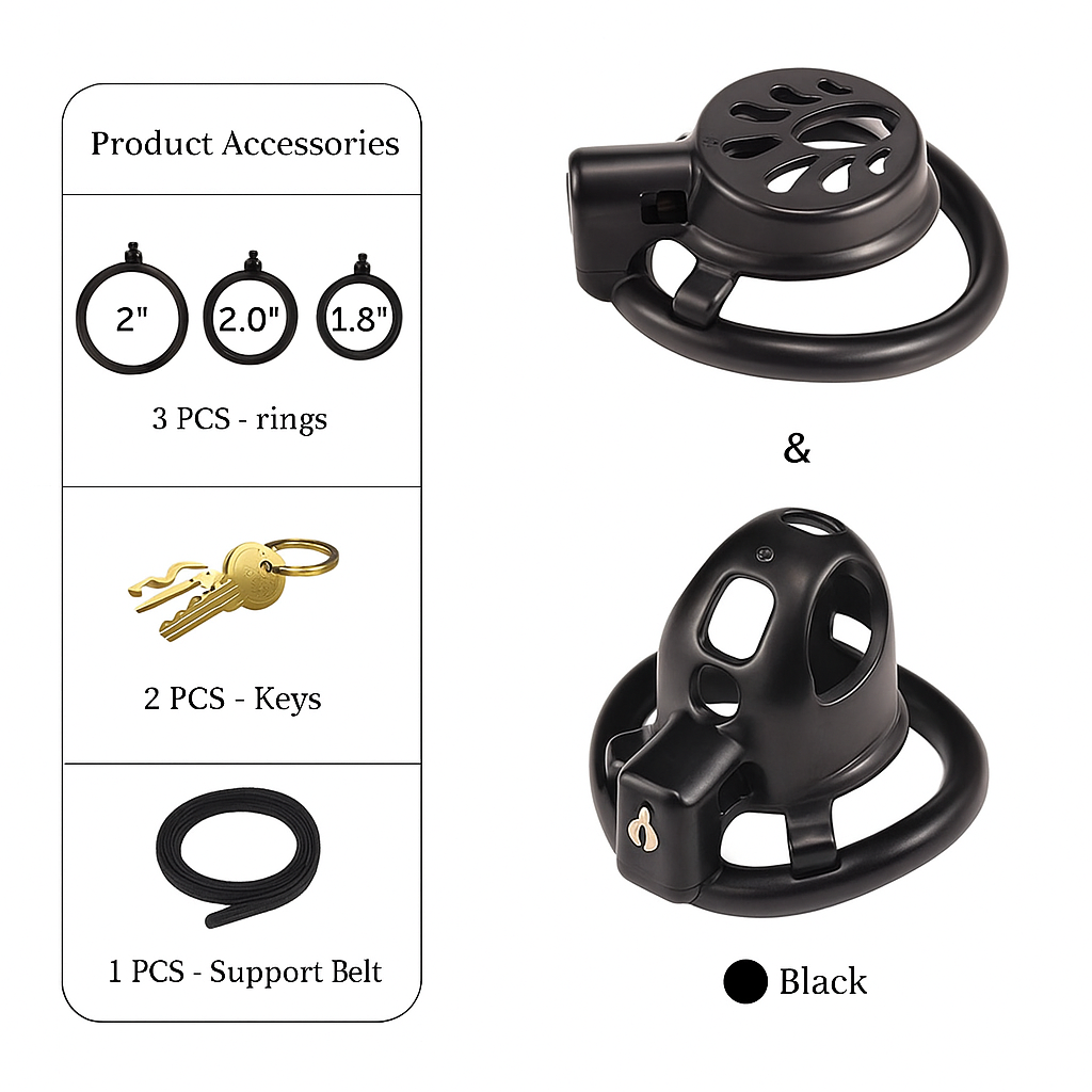 Lightweight Discreet Chastity Cage For Men - Bondelle