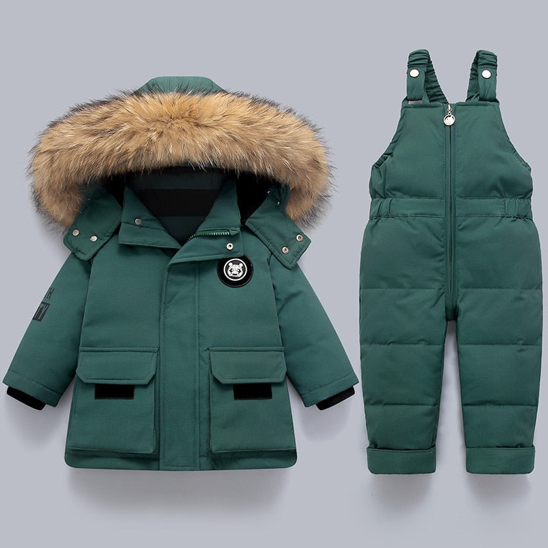 Warm Kids Jacket and Overall Set - Charlie