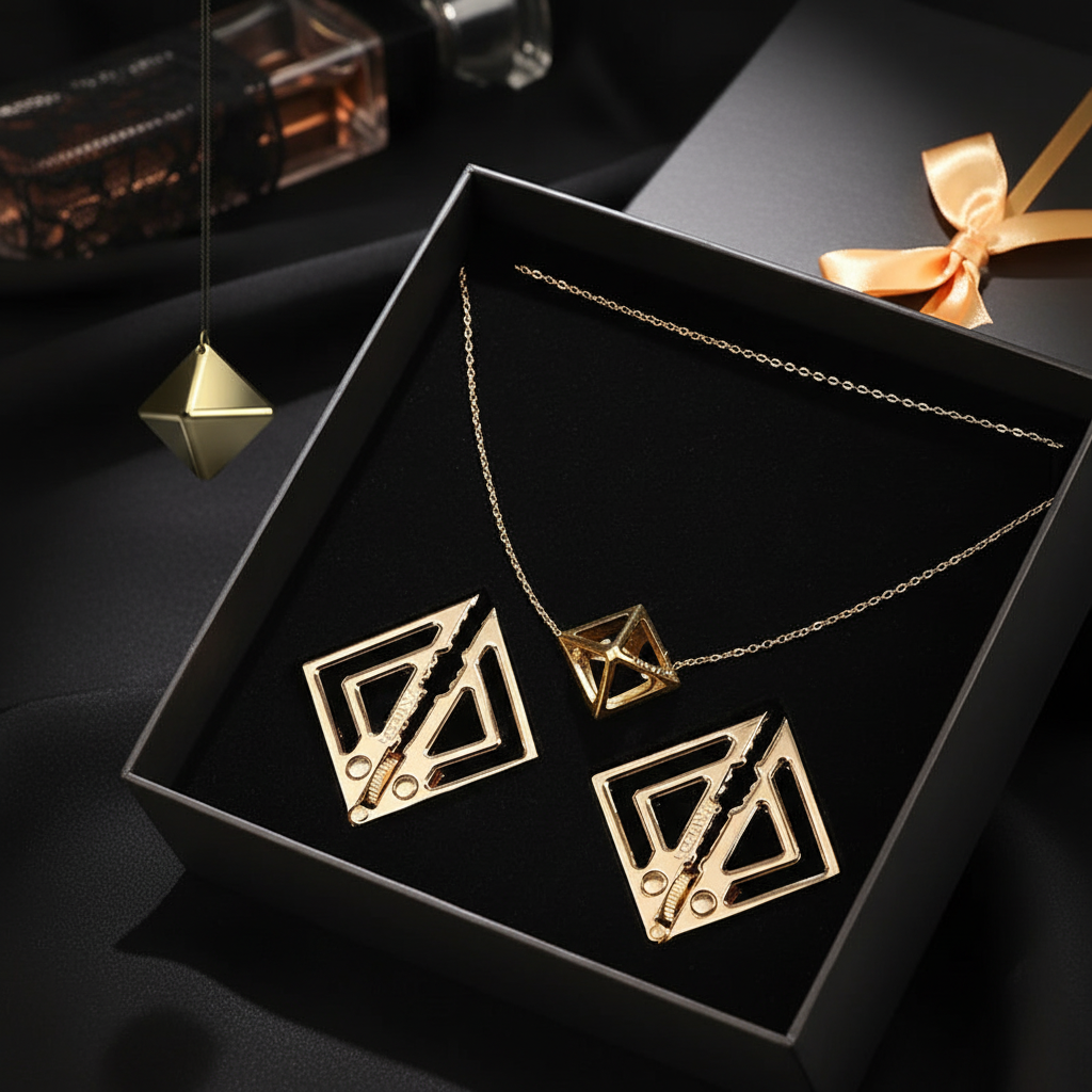 Minimal Geometric Nipple Clamp Set - Luxepta