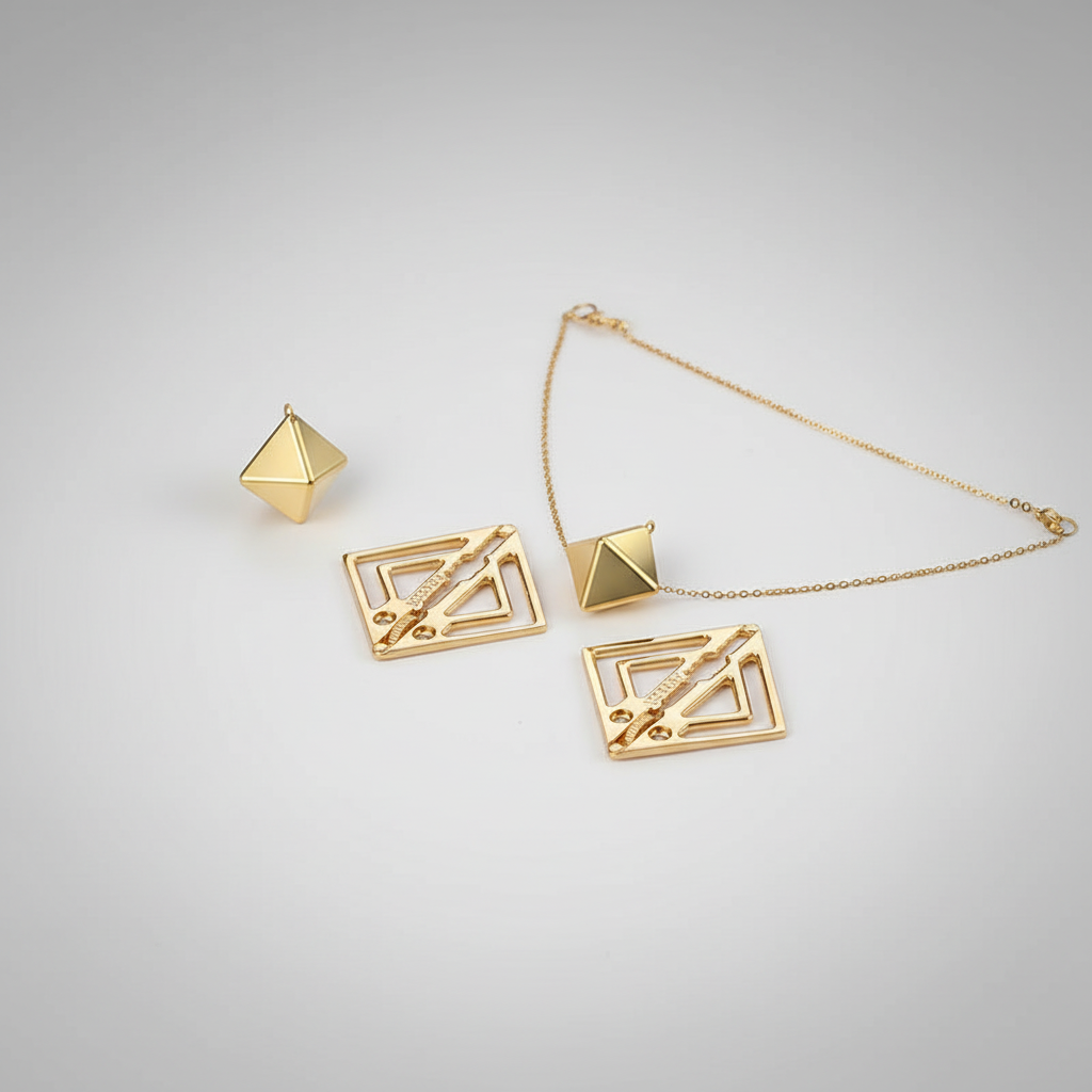 Minimal Geometric Nipple Clamp Set - Luxepta