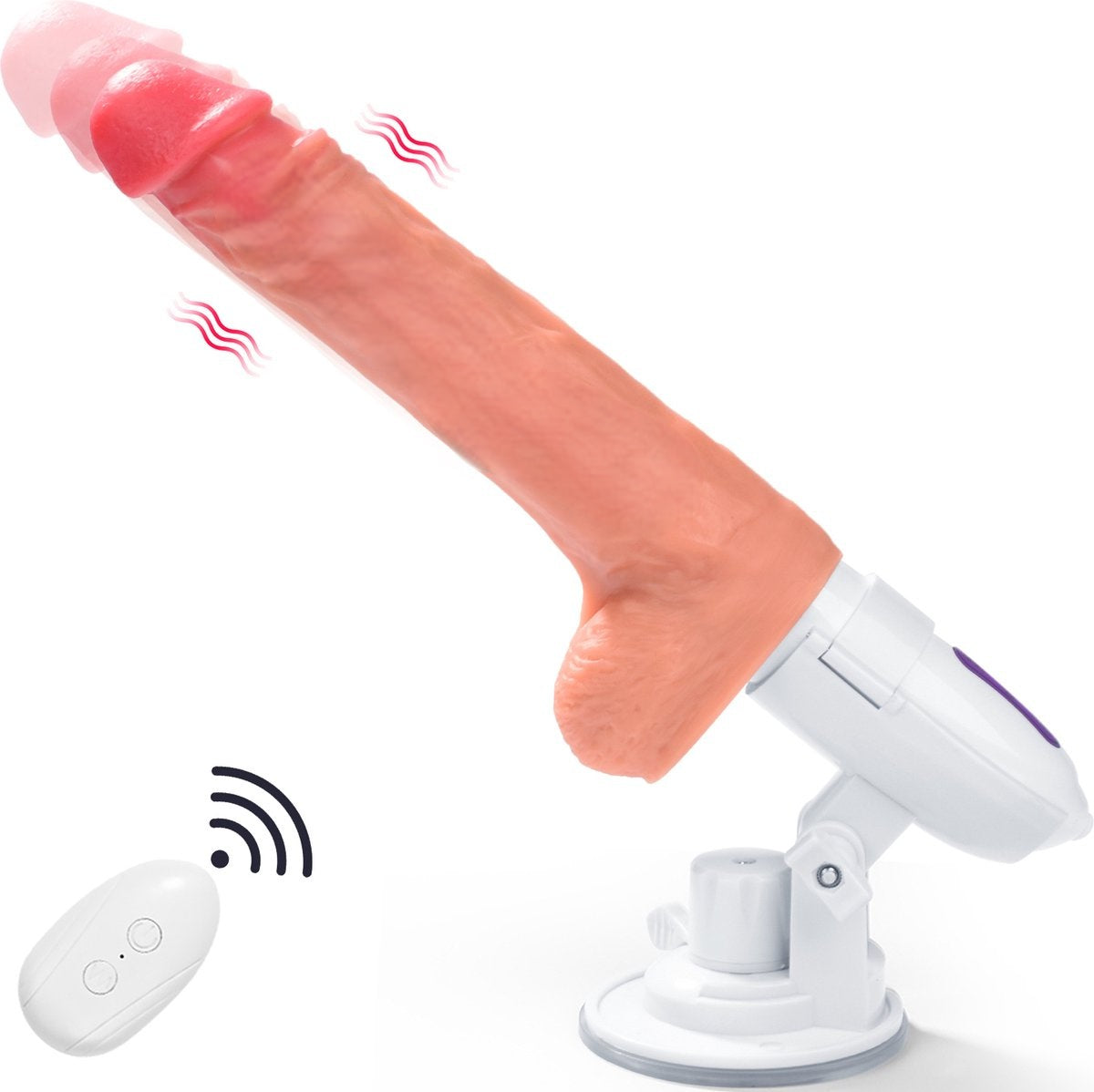 Realistic Silicone Thrusting Vibrator - Thrustiva