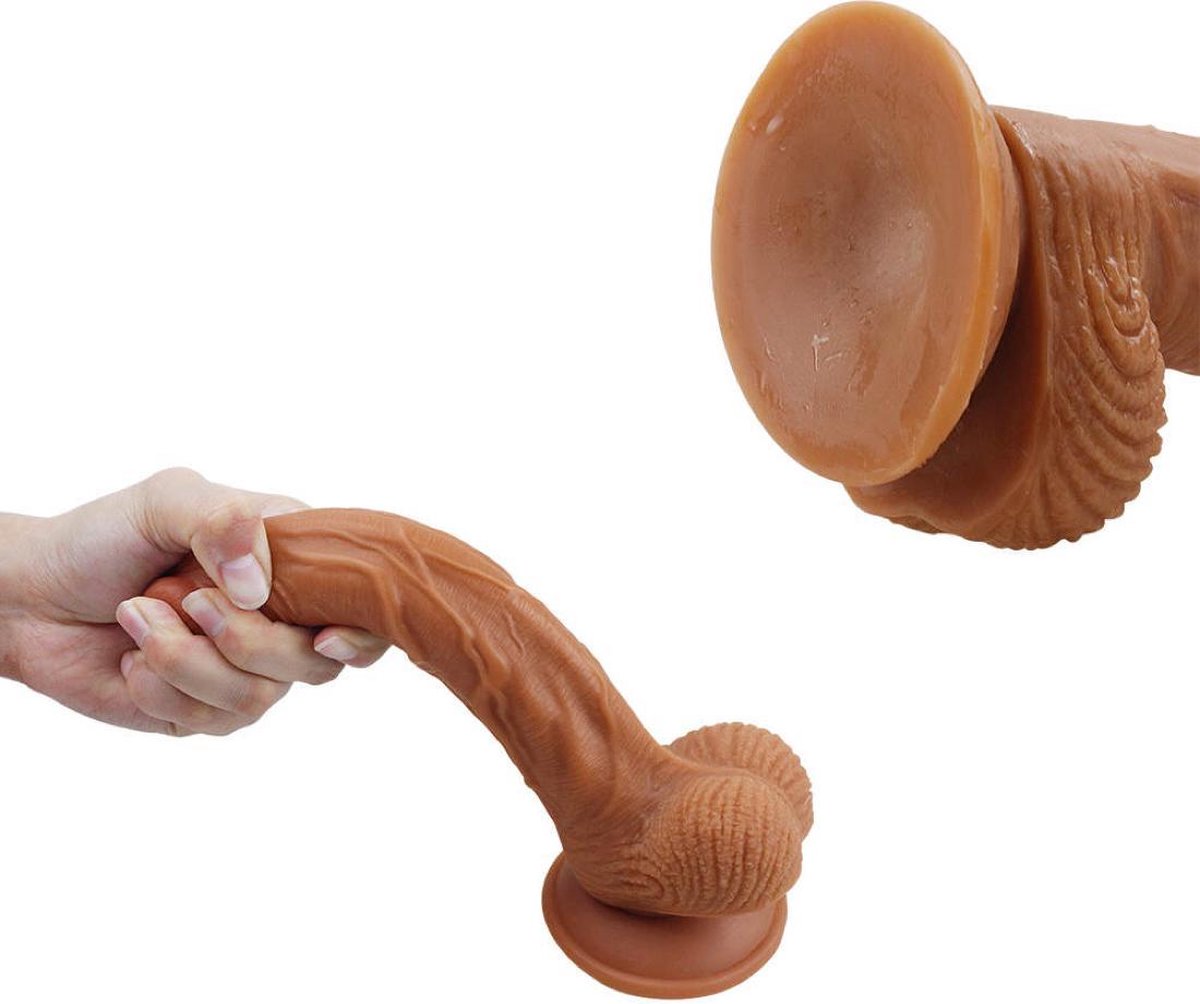 Realistic Textured Silicone Dildo - Realuxeon