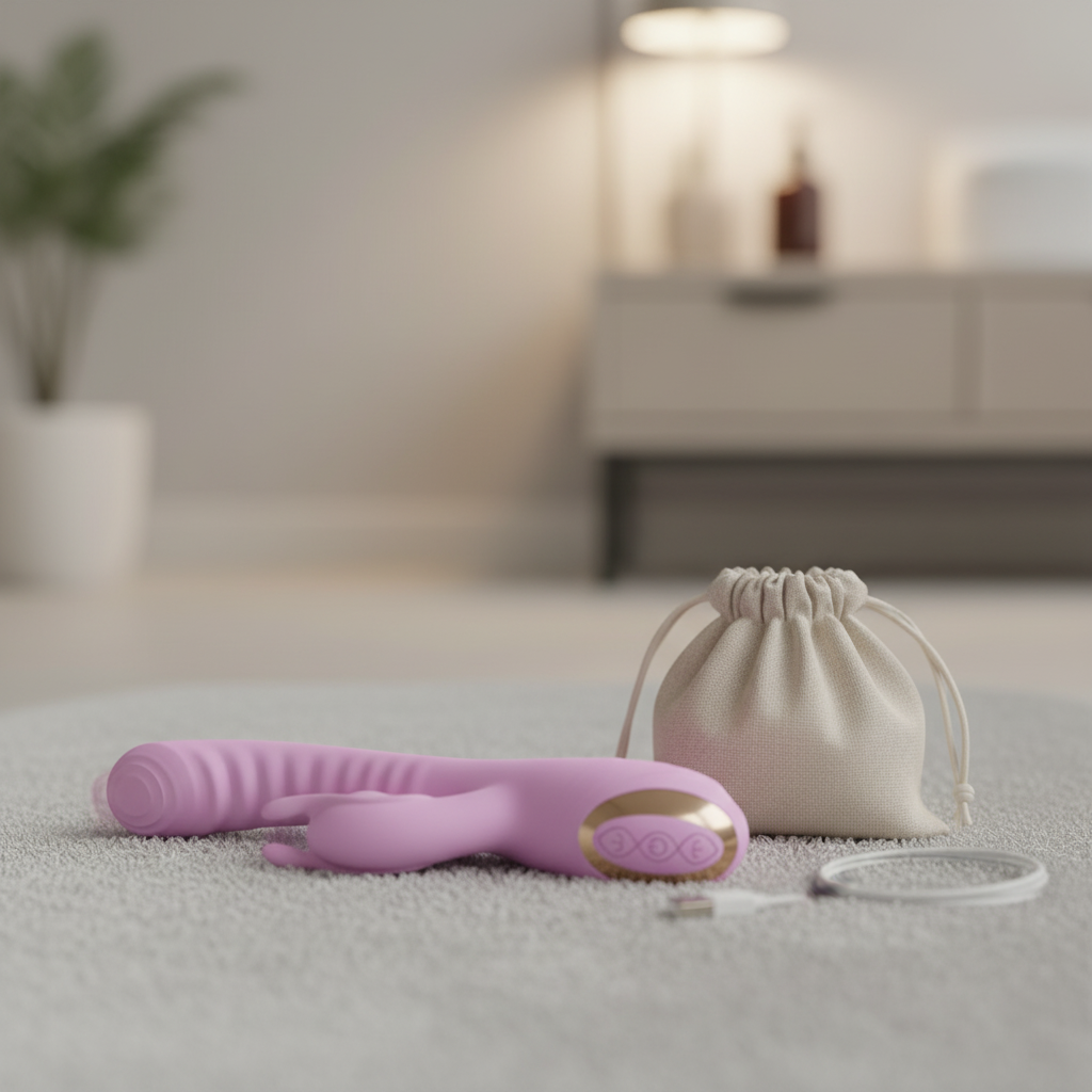 Rechargeable Silicone Rabbit Vibrator - Lunarae