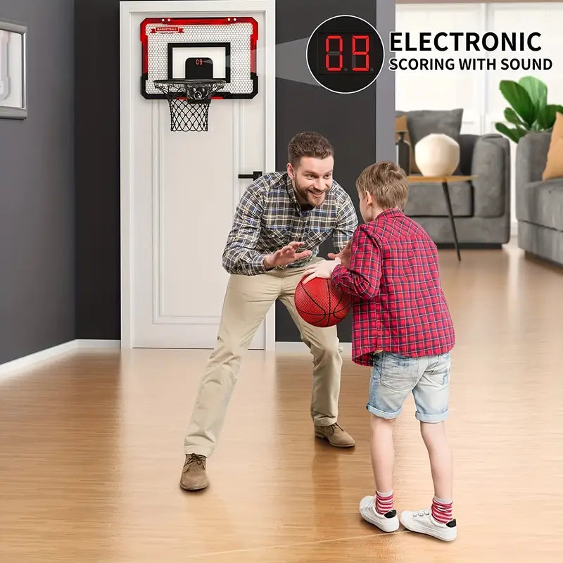 Mini Basketball Hoop with Electronic Scoreboard - BouncePro