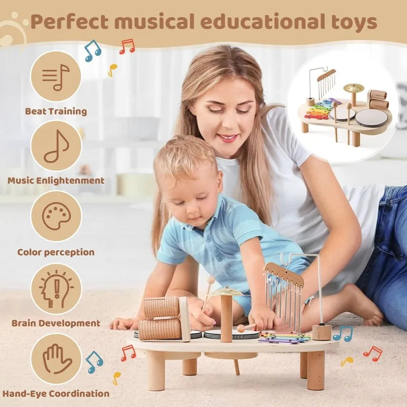 Creative Wooden Toy Music Station - MelodyMaker