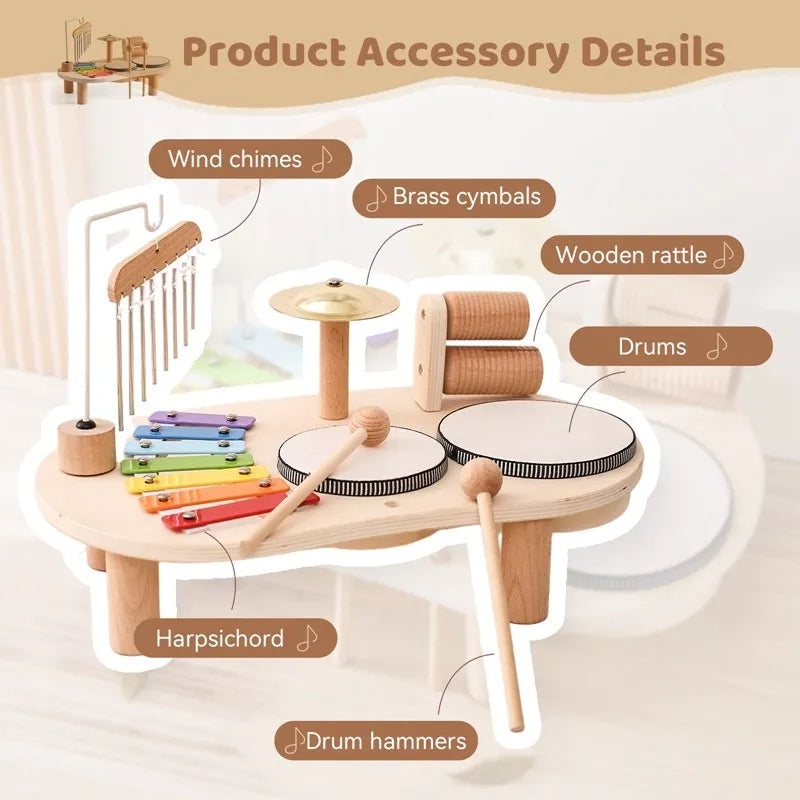 Creative Wooden Toy Music Station - MelodyMaker