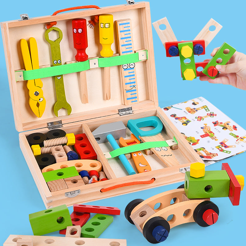 Interactive Wooden Construction Set - MakerBox