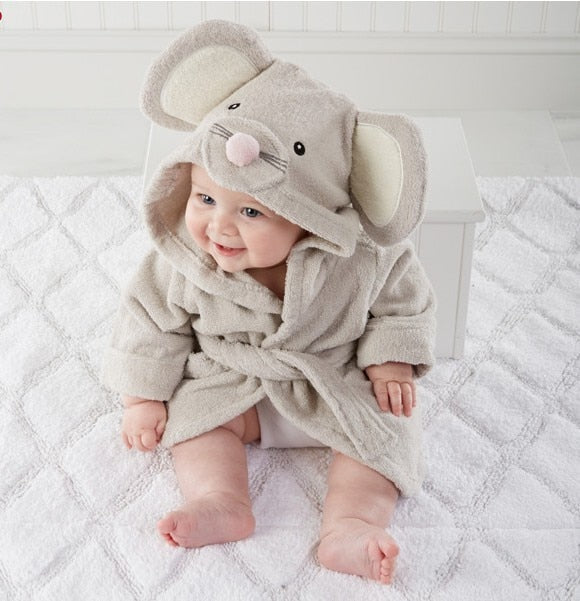 Soft Baby Animal Bathrobe - AnimalHug