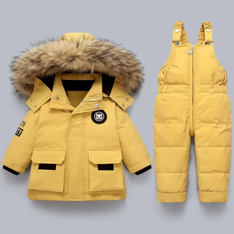 Warm Kids Jacket and Overall Set - Charlie